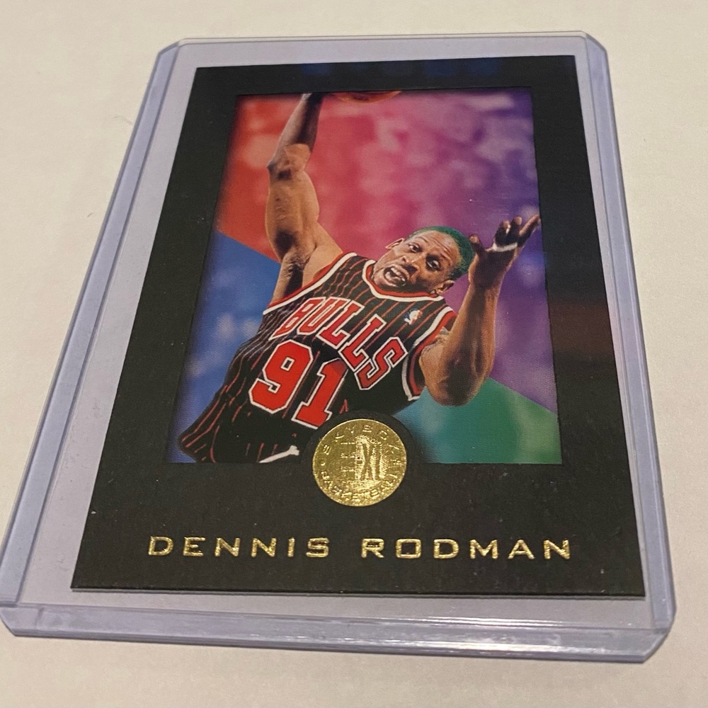 Dennis Rodman 1996 E-XL Skybox Basketball card .# 13 Vintage Collectible